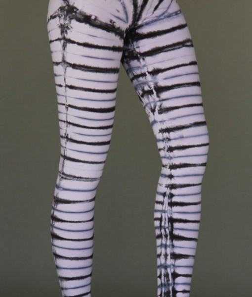 Organic Cotton Bengal Tiger Tie Dye Ankle Length Yoga Legging- Rose Quartz by Blue Lotus Yogawear