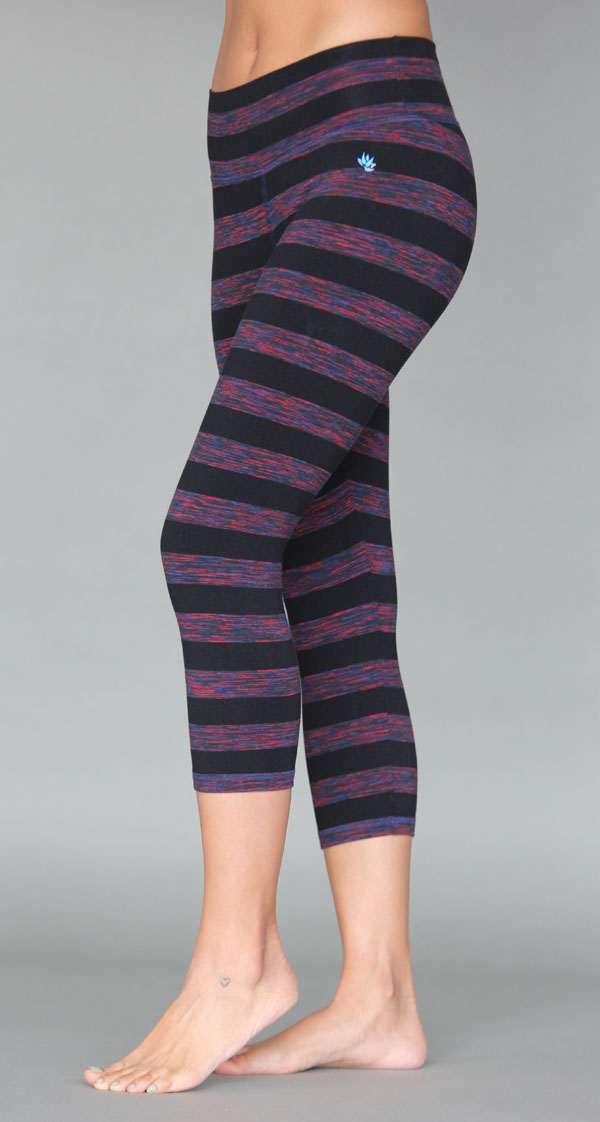 Variegated stripe tights
