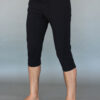 Men's Organic Cotton 4-way Stretch Capri Yoga Pant - Black by Blue Lotus Yogawear