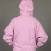 Zip Front Fleece Hoodie - Distressed Pink Back by Blue Lotus Yogawear