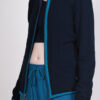 Organic Cotton Heart Zip Sweat Top- Navy by Blue Lotus Yogawear