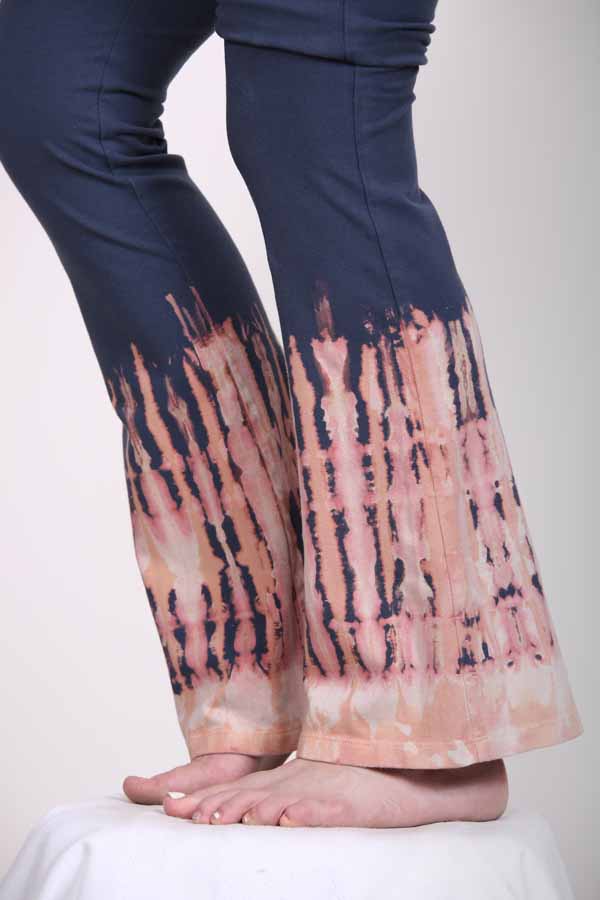 Organic Cotton Lycra Leggings, Natural Dye, Tie-dye, Capri Leggings, Active  Wear 