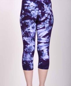 Organic-Cotton-Crop-Yoga-Legging-Deep-Purple-Crystal-Dye-Back-View-by-Blue-Lotus-Yogawear