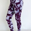 Organic Cotton Ankle Length Yoga Legging- Purple Tie Dye by Blue Lotus Yogawear
