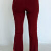 Organic Cotton Mehndi Design Flare Leg Yoga Pant - Wine Back by Blue Lotus Yogawear